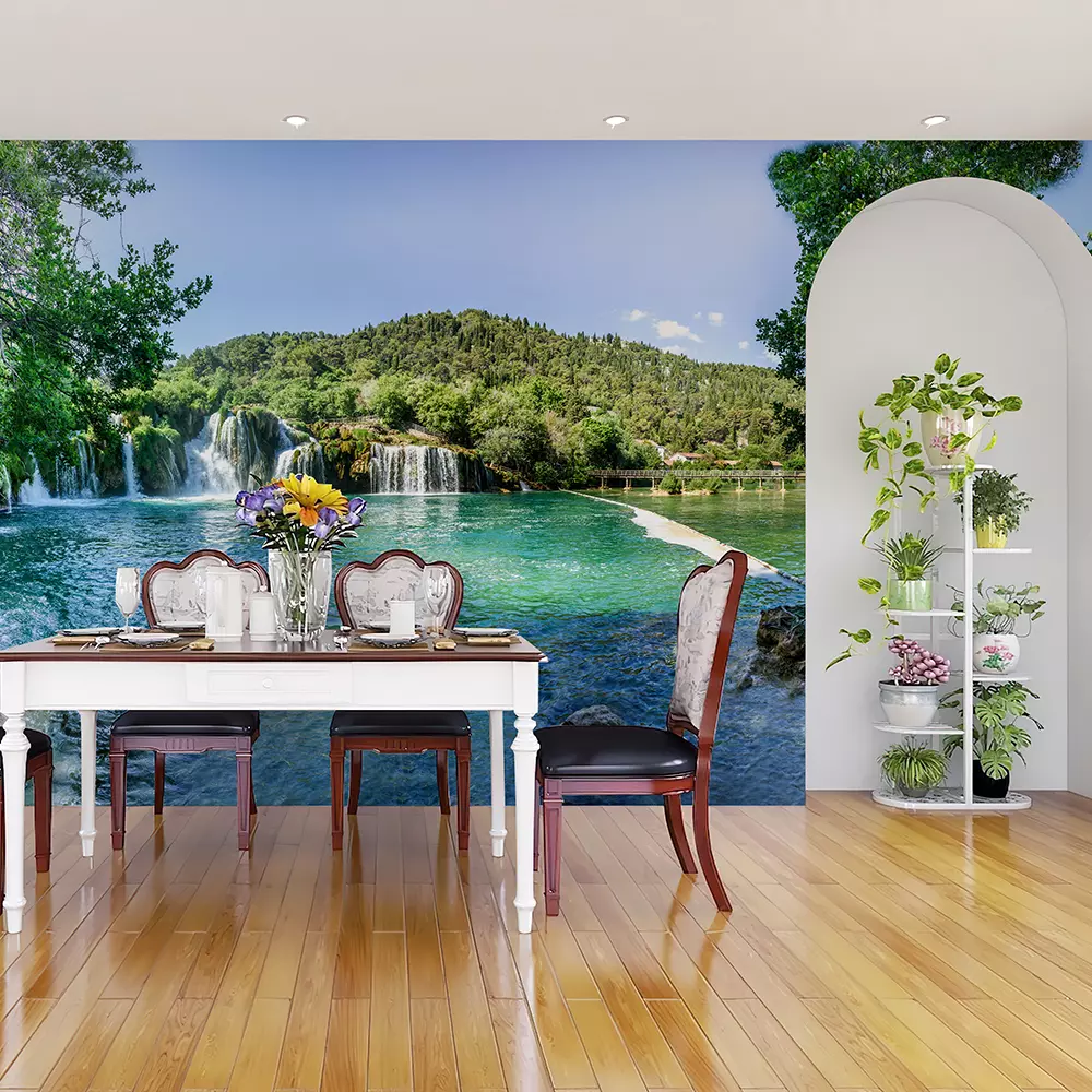 Panoramic View of waterfall